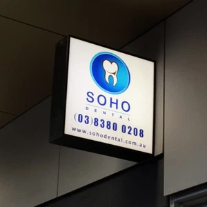 60x60cm Square LED Light box / Projecting Lightbox / Illuminated Shop Sign - Picture 1 of 9