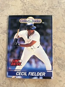 1991 Line Drive Collect-A-Books  Baseball Card #14 CECIL FIELDER