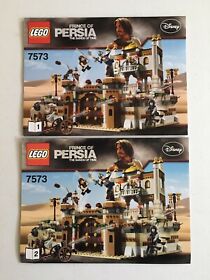 Lego Prince of Persia Instruction Manuals ONLY 7573 Both Books 1 & 2 