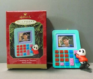 Hallmark 1999 Christmas Ornament COUNTING ON SUCCESS w/ Photo Holder. NOS - Picture 1 of 4