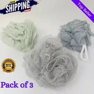 Badeschwamm Luffa Set - tolle Qualität, atemberaubende Farben, 3er Pack 4 Luxus Dusche - Bild 1 von 5