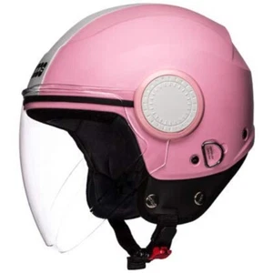 Tudds Urban Aperto Viso Casco Rosa Con Strappo M Misura Aes - Foto 1 di 2
