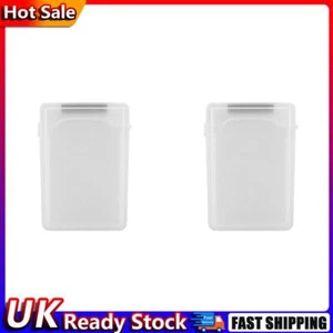 3.5 Inch IDE SATA HDD Hard Drive Disk Storage Box Plastic HDD Caddy Case(White) - Afbeelding 1 van 12