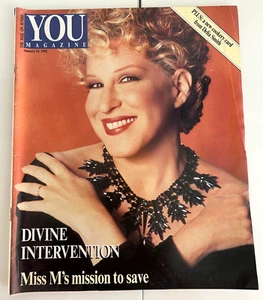You Magazine 19/1/1992 BETTE MIDLER Barbra Streisand SEAN CONNERY Mimi Rogers - Picture 1 of 7