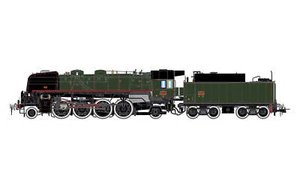Jouef HJ2433 HO Gauge SNCF 141R 1244 Green/Black Steam Locomotive V - Picture 1 of 2