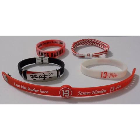 James Harden Houston Rockets #13 Mixed Quality Bracelet Lot (5) Cover