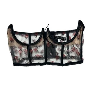 For Love & Lemons Rosie Schleife Eiscreme Korsett Top - Bild 1 von 6