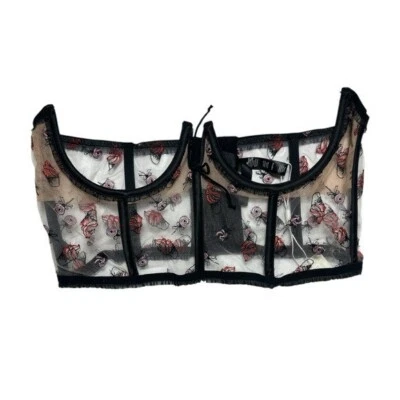 Blusa espartilho para sorvete For Love & Lemons Rosie Bow - Imagem 1 de 4