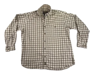 Woolrich camicia abbottonata uomo 2XL marrone a quadri manica lunga outdoor - Foto 1 di 8