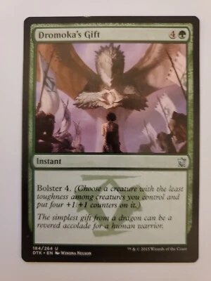 MTG Magic The Gathering Card Dromoka's Gift Instant Bolster Green Dragons Of Tar - Image 1 of 2