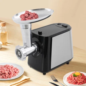 Picadora de carne eléctrica 220V máquina picadora de carne picadora de carne con 3 cuchillas - Imagen 1 de 16