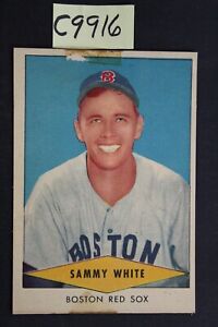 Vintage 1954 Red Heart - SAMMY WHITE - Chicago White Sox Card (C9916