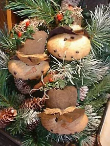 PATTERN ONLY Winter snowman top hats ornaments wreath embellishment Christmas - Picture 1 of 1