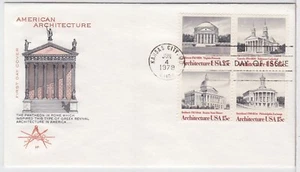 TurtlesTradingPost-  American Architecture 1979 FDC #1779-82 House of Farnum - Picture 1 of 1