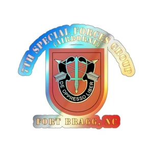 Pegatinas troqueladas holográficas - 7º Grupo de Fuerzas Especiales con Flash - FBNC - Imagen 1 de 2