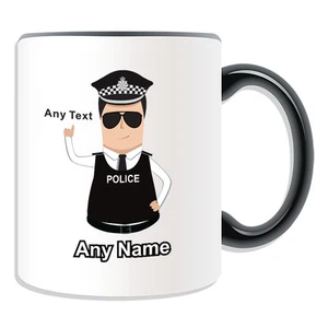 Personalisierte Geschenk Chief Superintendent Tasse Spardose Tasse schwarze Haare Uniform Hut - Bild 1 von 21