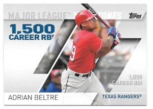 2017 Topps ADRIAN BELTRE Major League Milestones - TEXAS RANGERS - #MLM-11 - Picture 1 of 1