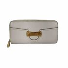 Michael Kors Saratoga Continental Long Ivory Wallet With Gold Tone Hardware
