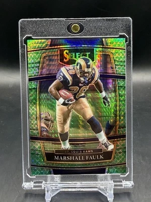 Select Concourse Marshall Faulk Snakeskin Prizm 2021/89 RAMS Foto 1 de 2