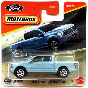 Matchbox 2022 Ford F-150 Lightning hellblau 2025 MBX Adventure 38/125 OVP - Bild 1 von 3