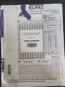 ELPAC , English Language Proficiency Assessment for California, Grade 2 - Picture 1 of 1