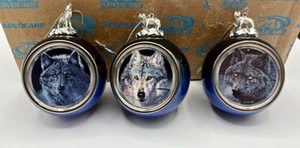 3-teiliges Set Spirit of the Wilderness Bradford Weihnachten Wolf Ornamente - Bild 1 von 8