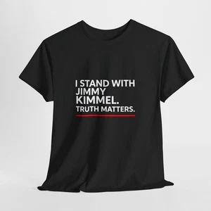 Unisex Truth Matters T-Shirt - Support Jimmy Kimmel, I Stand with Jimmy Kimmel - Bild 1 von 6