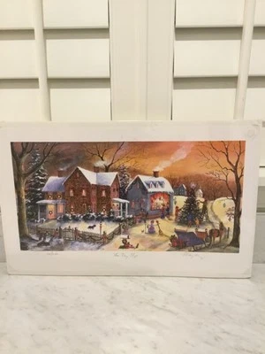 Folk Art Mary Ann Vessey Proof Print Signed Numbered “The Toy Shop” 84/250 - Image 1 of 4