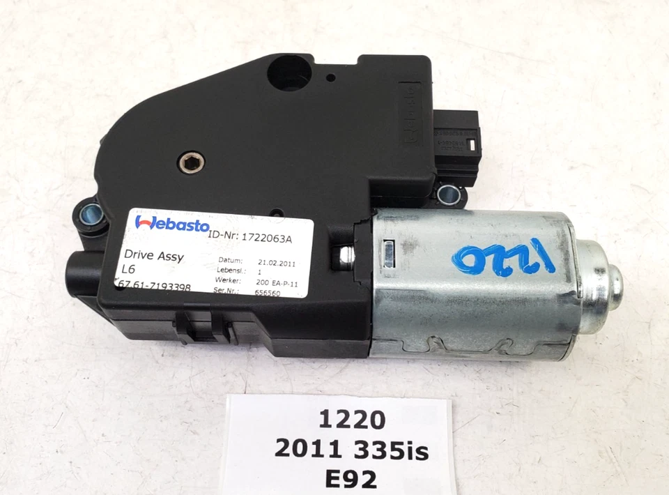 ✅ 07-13 OEM BMW E90 E92 328 335 M3 Upper Sunroof Moon Roof Motor Unit - Image 1 of 4