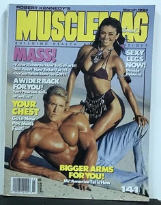 MARCH 1994 MUSCLEMAG INTERNATIONAL MAGAZINE PHILIP POTEAT & DEBBIE DOBBINS - Bild 1 von 1