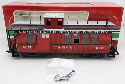 LGB 4075 G Scale Denver & Rio Grande Western Deluxe Drovers Caboose EX/Box - Image 1 of 4