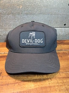 Devil-Dog Dungarees Patch Snapback Hat Black OSFA Adjustable - Picture 1 of 7