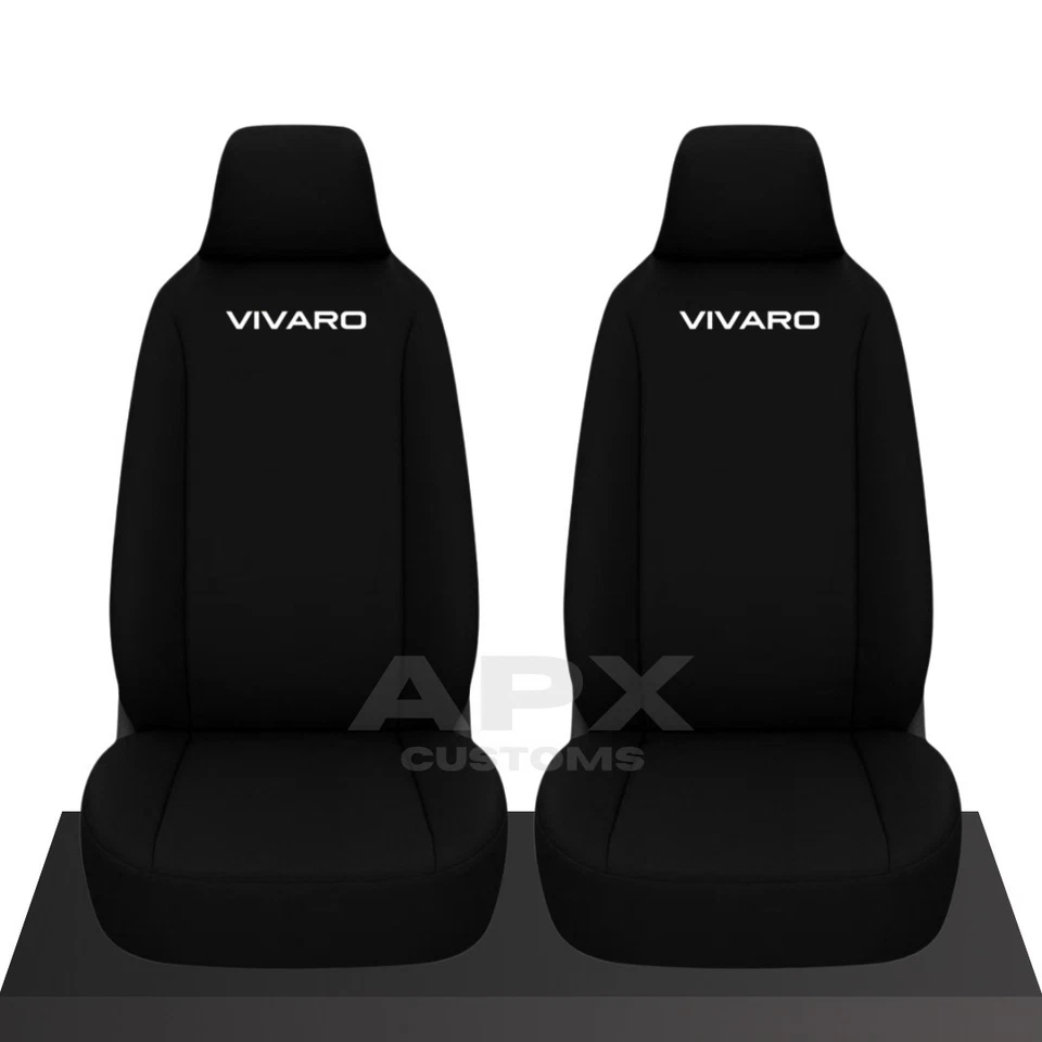 PARA VAUXHALL VIVARO - FUNDAS DE ASIENTO DELANTERAS RESISTENTES IMPERMEABLES BORDADAS PERSONALIZADAS Foto 1 de 1