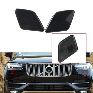 2PCS Front Headlight Washer Nozzle Cover Cap Unpainted For Volvo XC90 2007-2014 - Picture 1 of 10