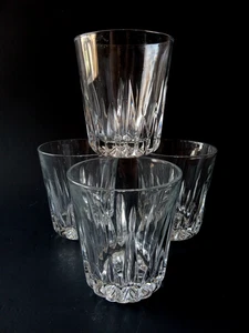4er Set Vintage altmodische geschliffene Kristallgläser (Stuart Monaco ?) - Bild 1 von 10