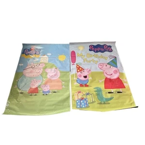 Peppa Pig Character Party Banners For Jumpers Bounce House Lot Of 2 - Picture 1 of 8
