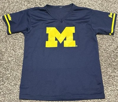 Camiseta de fútbol americano Franklin Michigan Wolverines juvenil mediana azul Foto 1 de 2