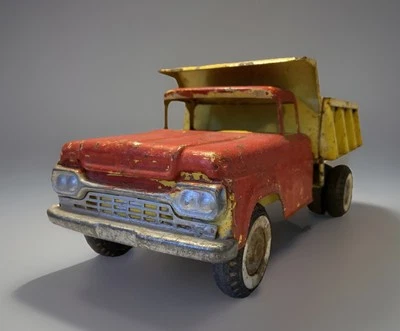 Vintage 1960s NYLINT FORD Pressed Steel Dump Truck Toy- Restore - Image 1 of 4