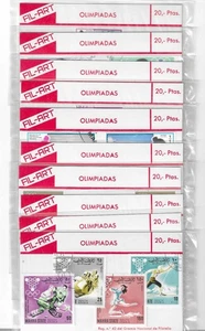 Juegos de estampillas olímpicas ¡Diez (10) paquetes sin abrir de estampillas olímpicas 1 Fil-Art! - Imagen 1 de 11
