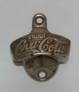 Abridor de botellas de montaje en pared de bebida Coca-Cola de colección Starr X marrón Co 83 hecho en EE. UU. - Imagen 1 de 3