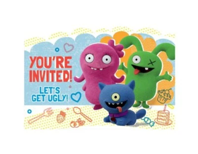 INVITACIONES MUÑECAS FEAS Suministros de Cumpleaños Tarjetas de Fiesta Notas Papelería Foto 1 de 4