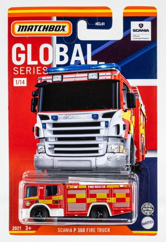 2021 Matchbox Global Series #1 Scania P 360 Fire Truck RED | FIRE RESCUE | FSC - Image 1 of 1