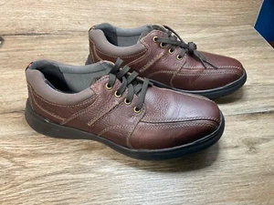 Neu! Herren Größe 9 M CLARKS Cotrell Walk Oxford SCHUHE dunkelbraun elegant - Bild 1 von 11