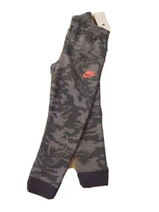 New Boys Nike logo Sweatpants Bottoms Size 5 Grey MSRP $44 - Picture 1 of 6