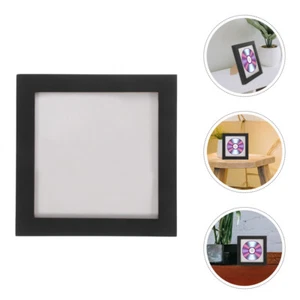 Confezione Cornice CD Rack Shadow Box Cornici Desktop Record Immagini Display - Foto 1 di 12