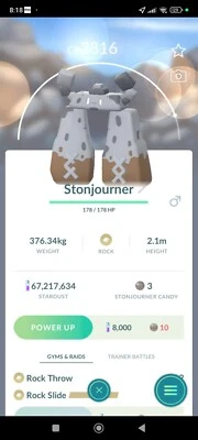 Pokémon Go Stonjourner Unregistered ok~~Same day fast ~