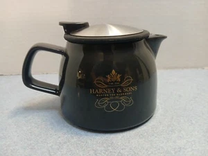 Forlife Harney & Sons Bell Teapot Dark Gray Ceramic Metal Infuser Small Tea - Picture 1 of 10