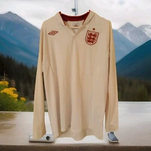 Rare Authentic Umbro England Home Long Sleeve Jersey Soccer 2012 Men's Size 40 - Picture 1 of 4