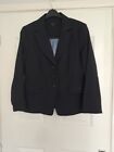 Dunnes Ladies Navy Pin Stripped Jacket Size 14 Est 12