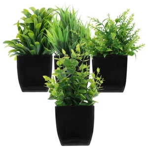 4 Pcs Artificial Plant Pot Office Potted Plants Decor Bathroom Decorations - Picture 1 of 12